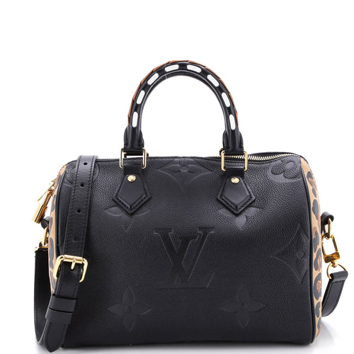 Speedy Bandouliere Bag Wild at Heart Monogram Empreinte Giant 25
