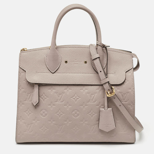 Beige Monogram Empreinte Leather Pont Neuf MM Bag
