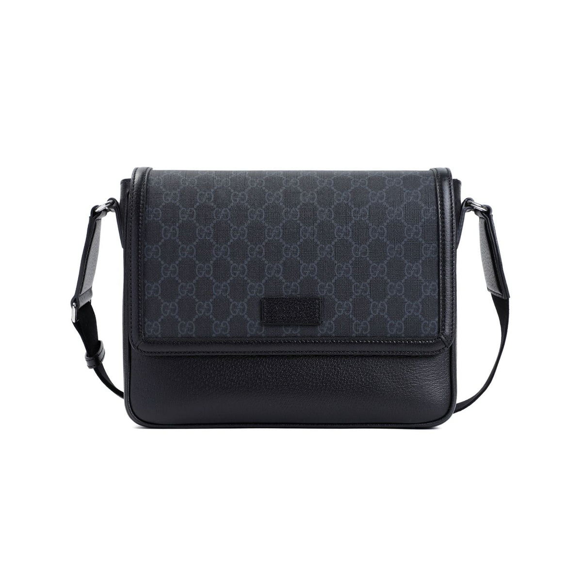 Gucci Men's Medium Gg Crossbody Bag in Black | 795459FADJK