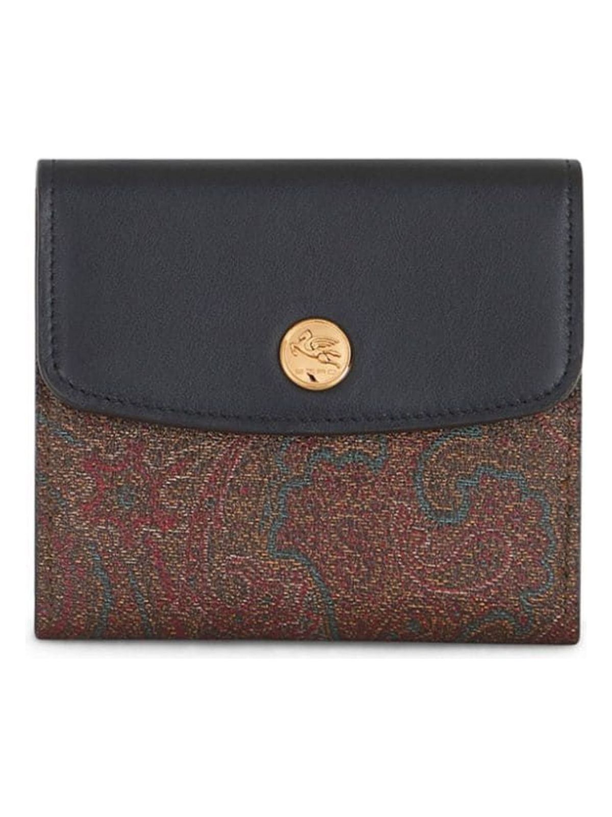 Etro Women's Small Essential Paisley Print Wallet in Brown | Size UNICA | 1N9258502