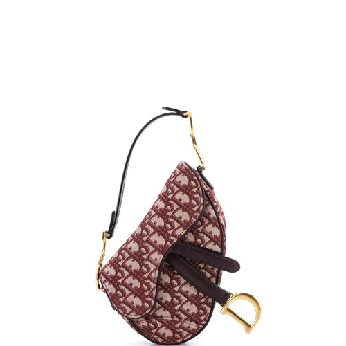 Saddle Handbag Oblique Canvas Mini