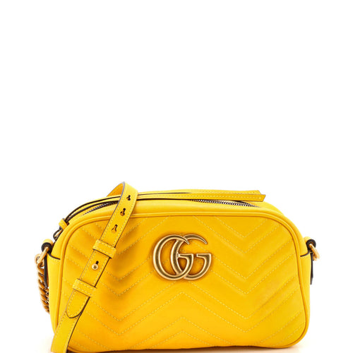 GUCCI GG Marmont Shoulder Bag Matelasse Leather Small