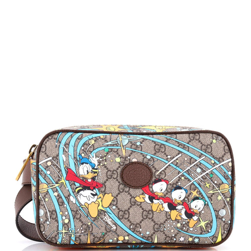 GUCCI Disney Donald Duck Belt Bag Printed GG Coated Canvas