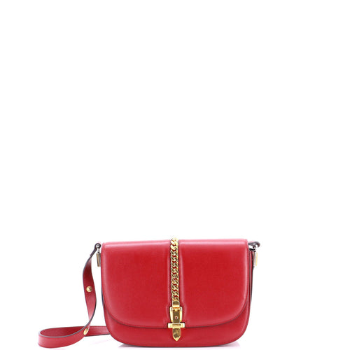 GUCCI Sylvie 1969 Shoulder Bag Leather Small