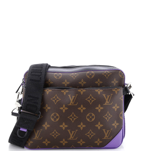 Trio Messenger Bag Macassar Monogram Canvas