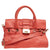 Coral Leather Rosalie Satchel