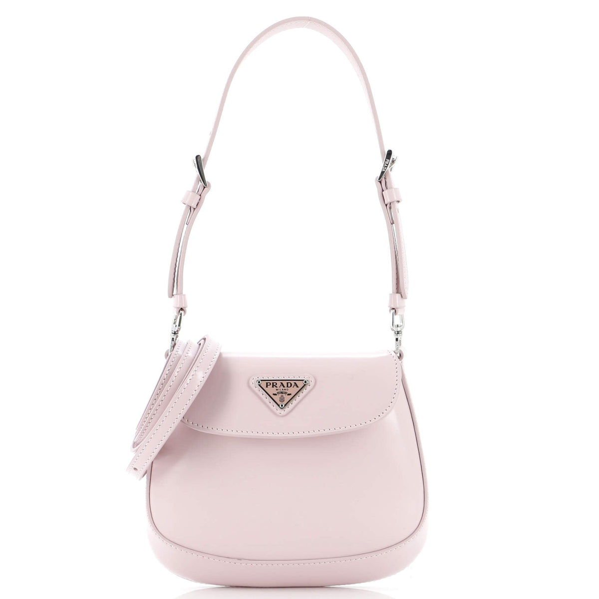 Prada PRADA Cleo Flap Shoulder Bag Spazzolato Leather Mini