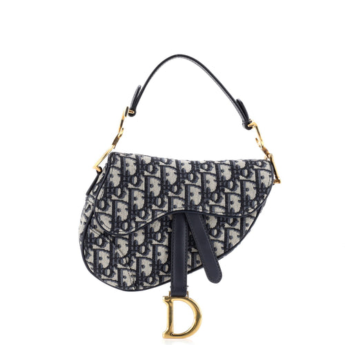 Saddle Handbag Oblique Canvas Mini