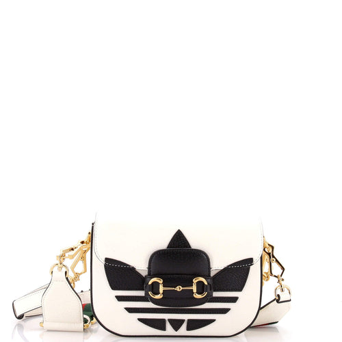 GUCCI x Adidas Horsebit 1955 Shoulder Bag Leather Mini