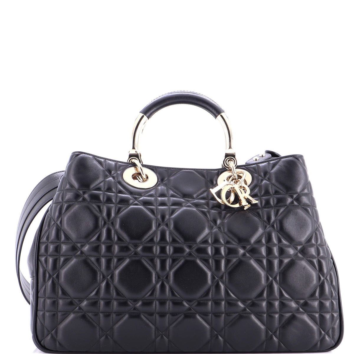 Christian Dior Lady 95.22 Bag Cannage Embossed Leather Large