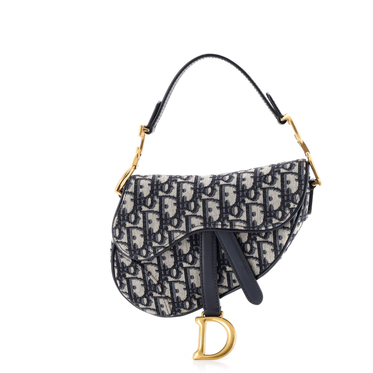 Christian Dior Saddle Handbag Oblique Canvas Mini