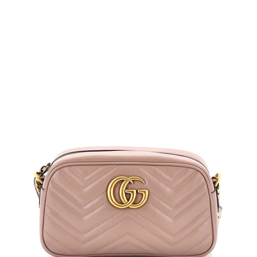 GUCCI GG Marmont Shoulder Bag Matelasse Leather Small