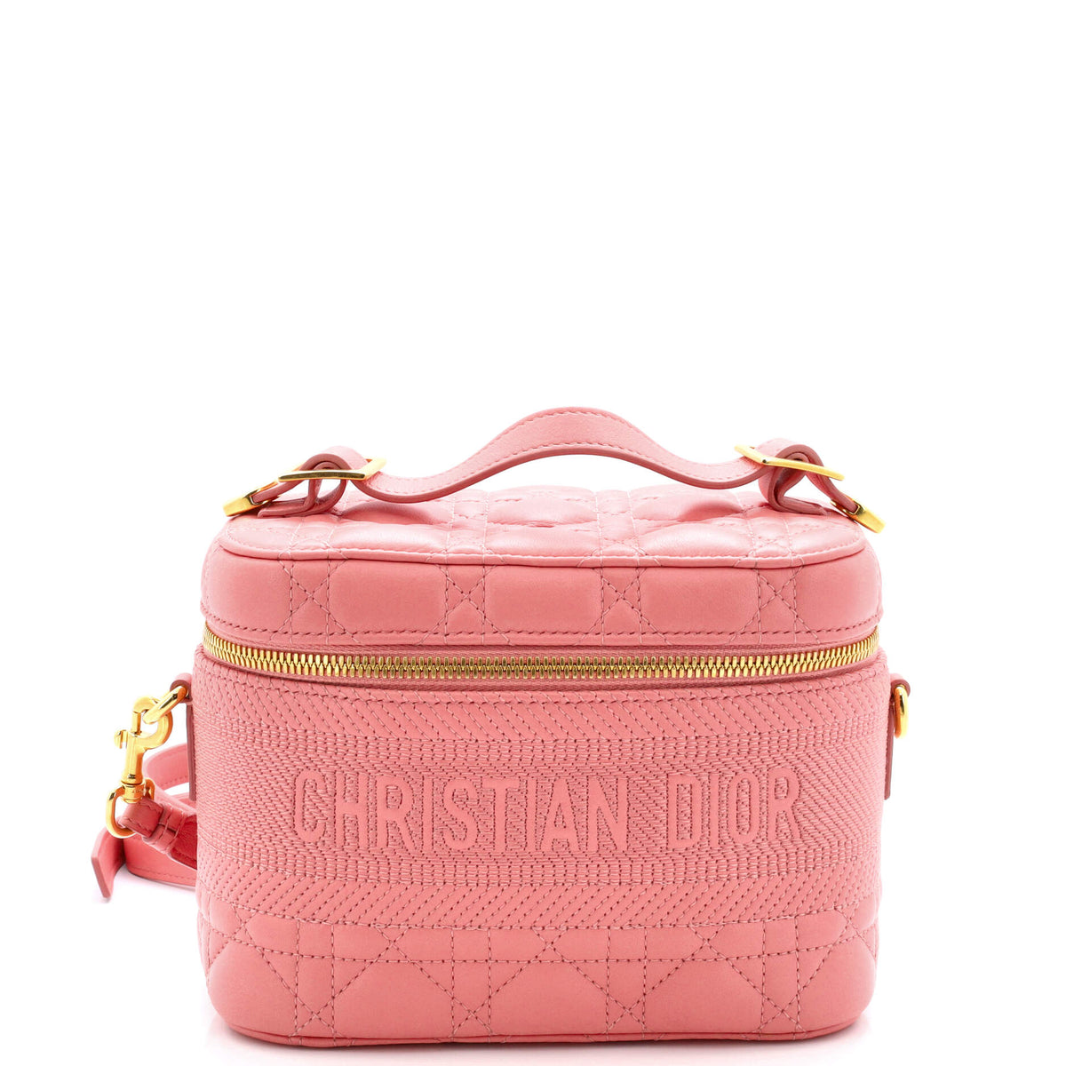 Christian Dior DiorTravel Convertible Vanity Case Cannage Quilt Lambskin Small