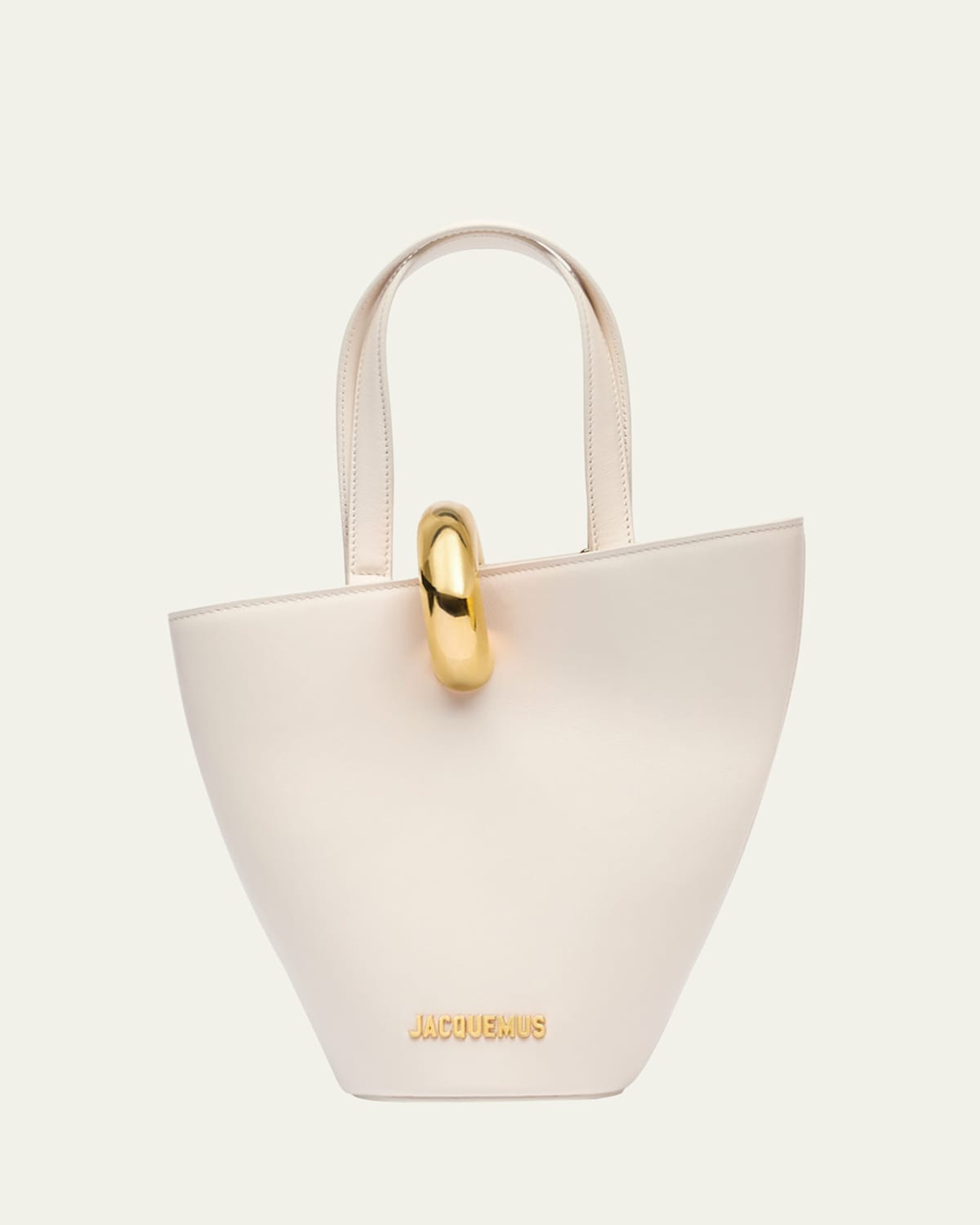 Jacquemus Le Petit Bambola Ring Leather Bucket Bag