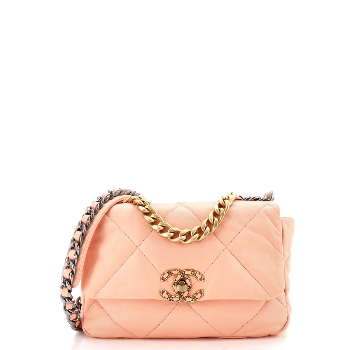 Chanel CHANEL 19 Flap Bag Quilted Leather Medium