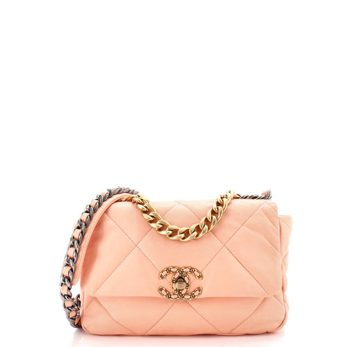 CHANEL 19 Flap Bag Quilted Leather Medium