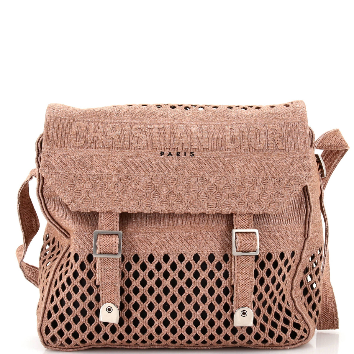 Christian Dior Diorcamp Messenger Bag Camouflage Embroidered Canvas