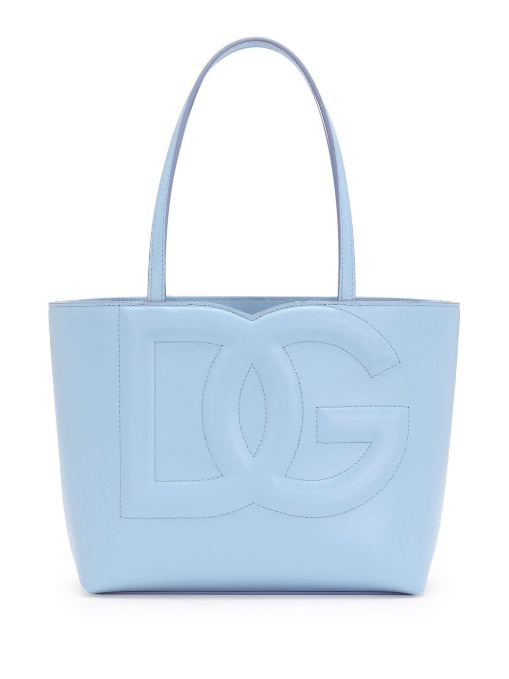 Dolce & Gabbana Women's Dg Logo Small Tote Bag in Clear Blue | Size UNI | BB7337AW57680789