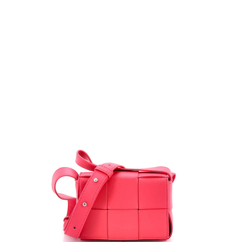 Cassette Crossbody Bag Maxi Intrecciato Leather Candy
