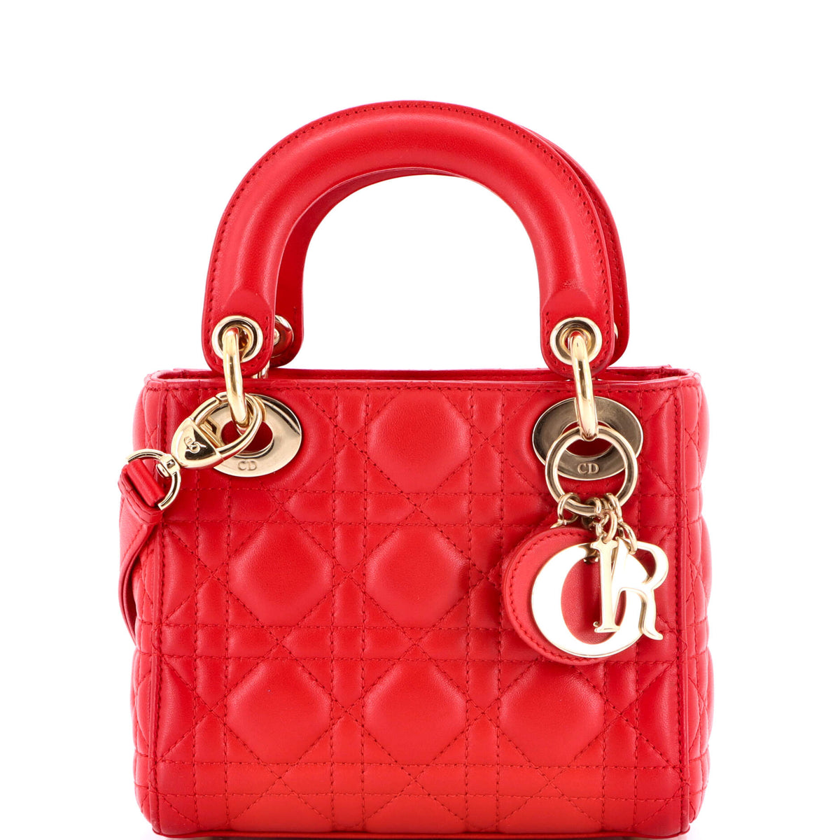 Christian Dior Lady Dior Bag Cannage Quilt Lambskin Mini