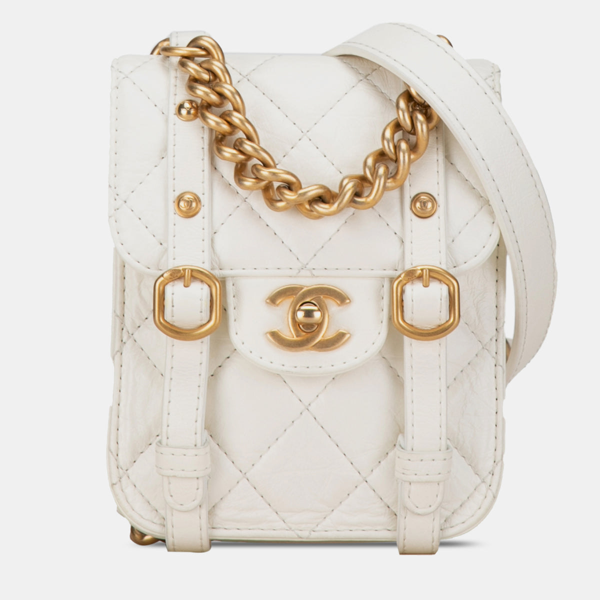 Chanel Mini Crinkled Calfskin City School Flap