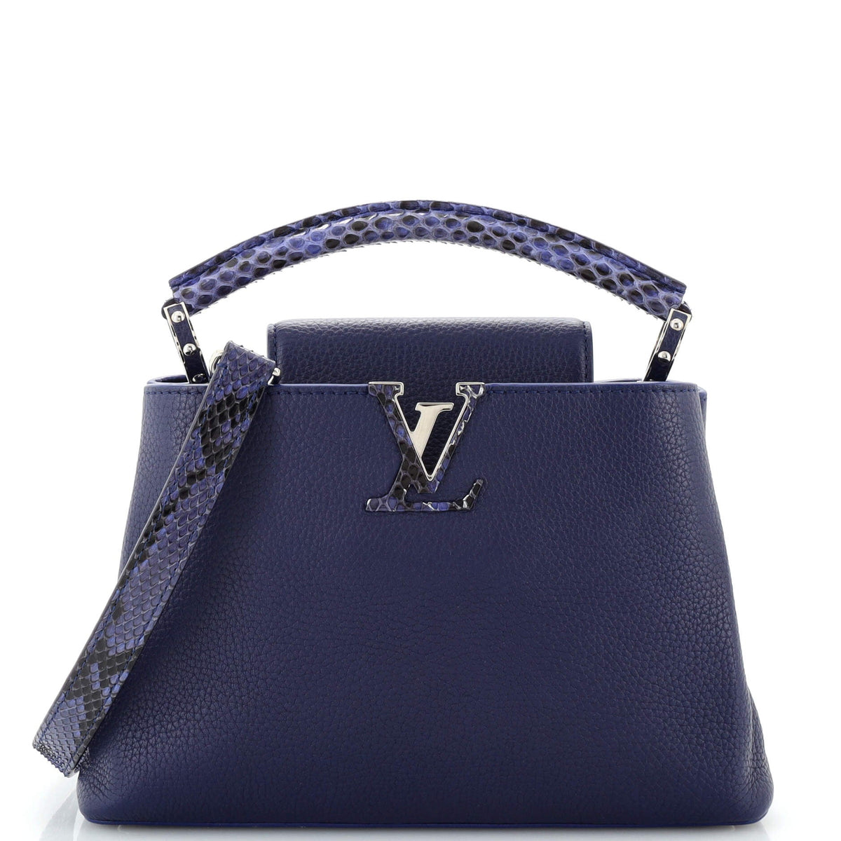 Louis Vuitton Capucines Bag Leather with Python BB