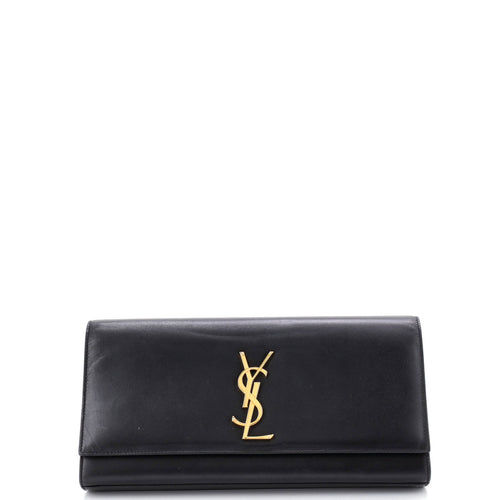 Classic Monogram Clutch Leather Long