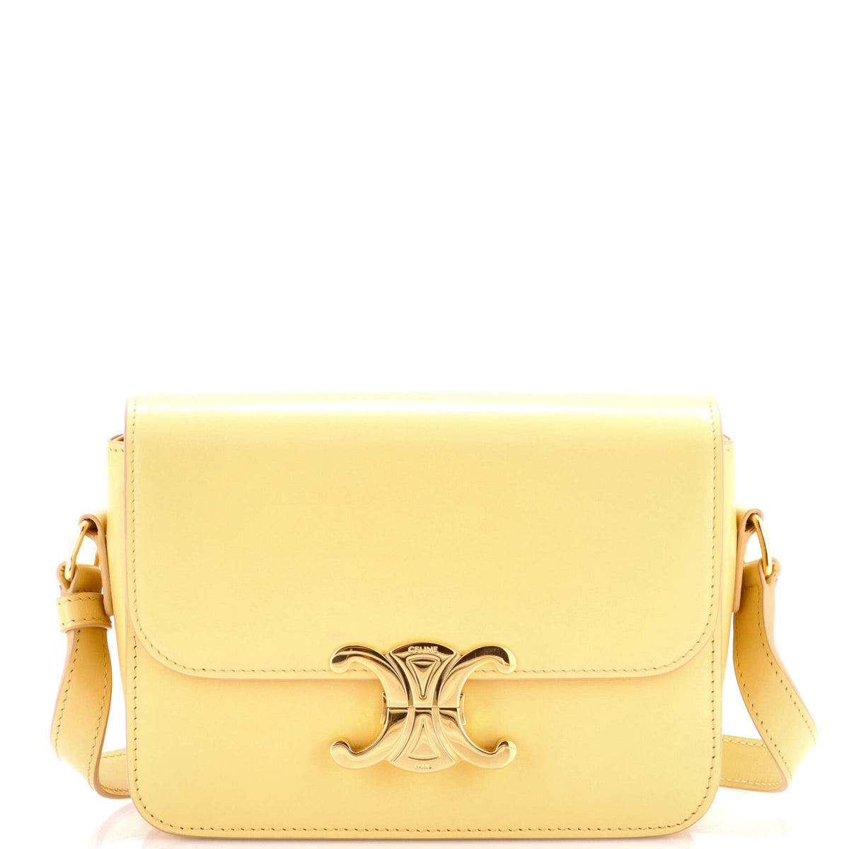 Celine CELINE Triomphe Shoulder Bag Smooth Calfskin Teen