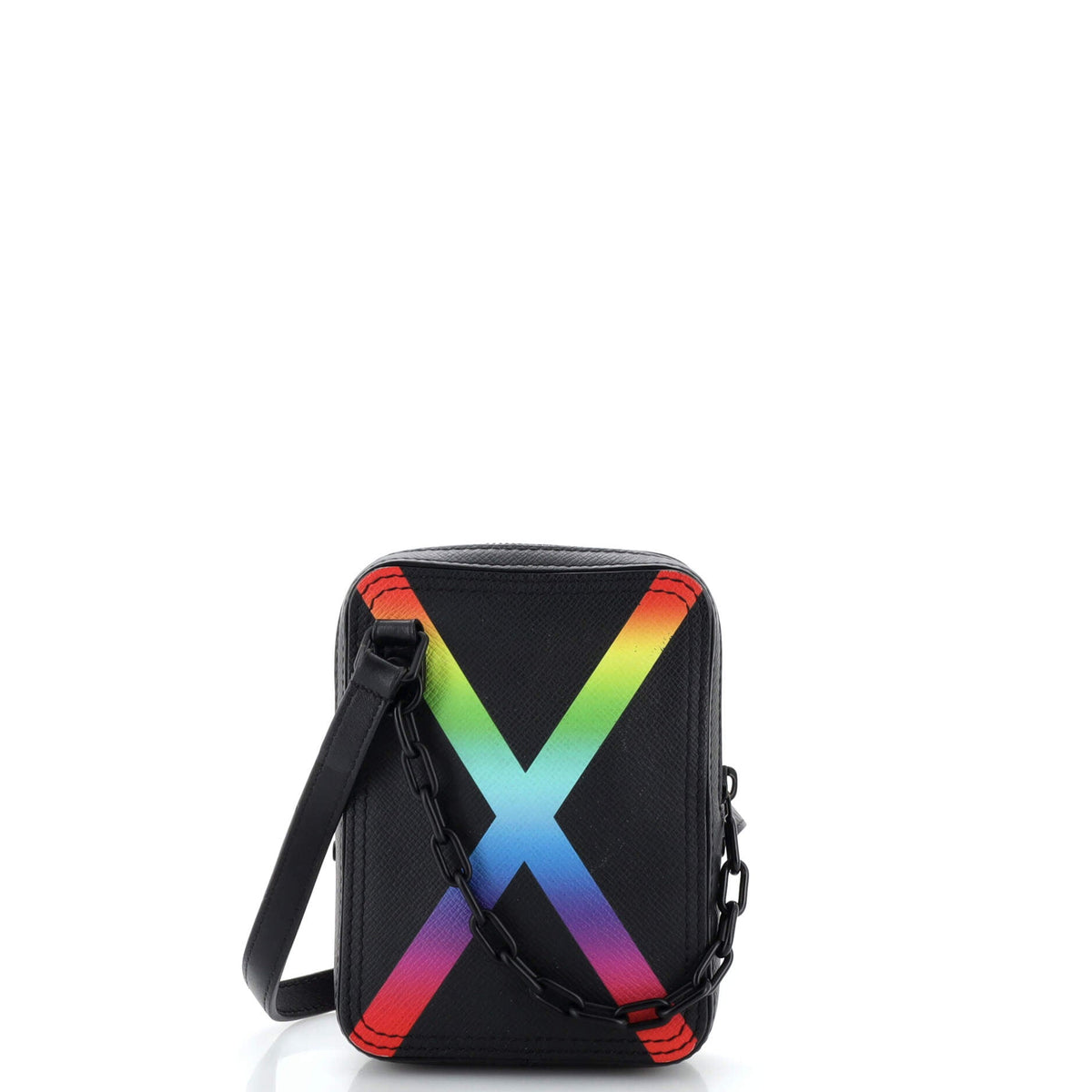 Louis Vuitton Danube Messenger Bag Rainbow Taiga Leather