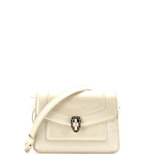BVLGARI Serpenti Forever Shoulder Bag Patent Mini