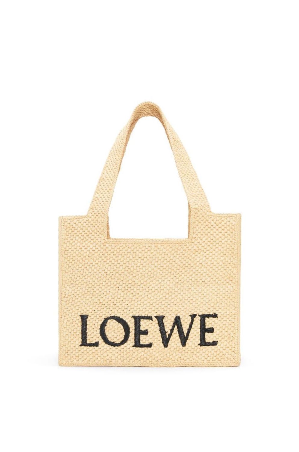 Women's Font Tote Medium Bag in Natural | A685B61X05