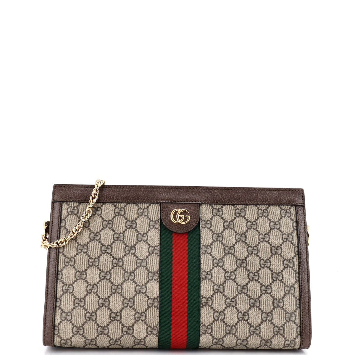 Gucci GUCCI Ophidia Chain Shoulder Bag GG Coated Canvas Medium