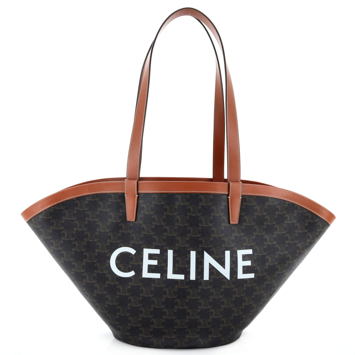 Celine CELINE Couffin Bag Triomphe Coated Canvas Medium