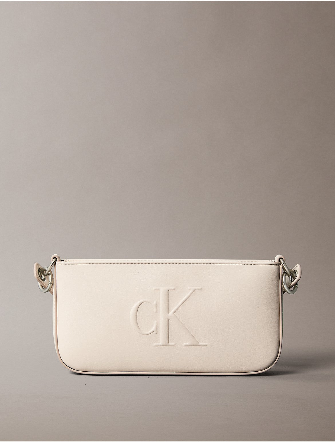 Calvin Klein Women's Sculpted Impression Shoulder Bag - White