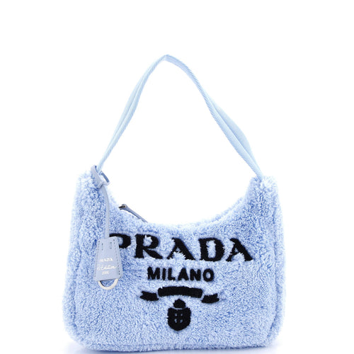 PRADA Re-Edition 2000 Hobo Terry Cloth Mini