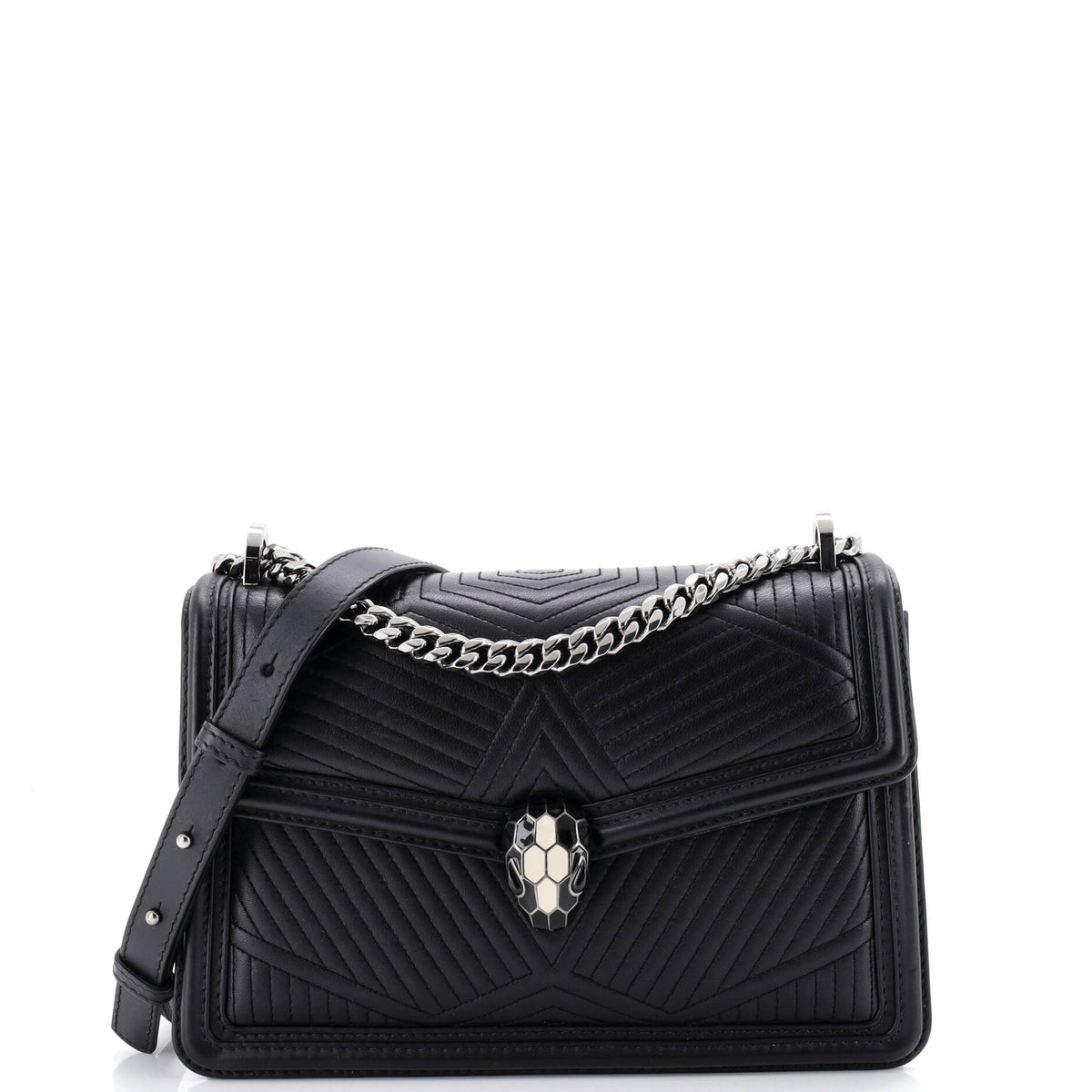 Bvlgari BVLGARI Serpenti Forever Shoulder Bag Quilted Leather Small