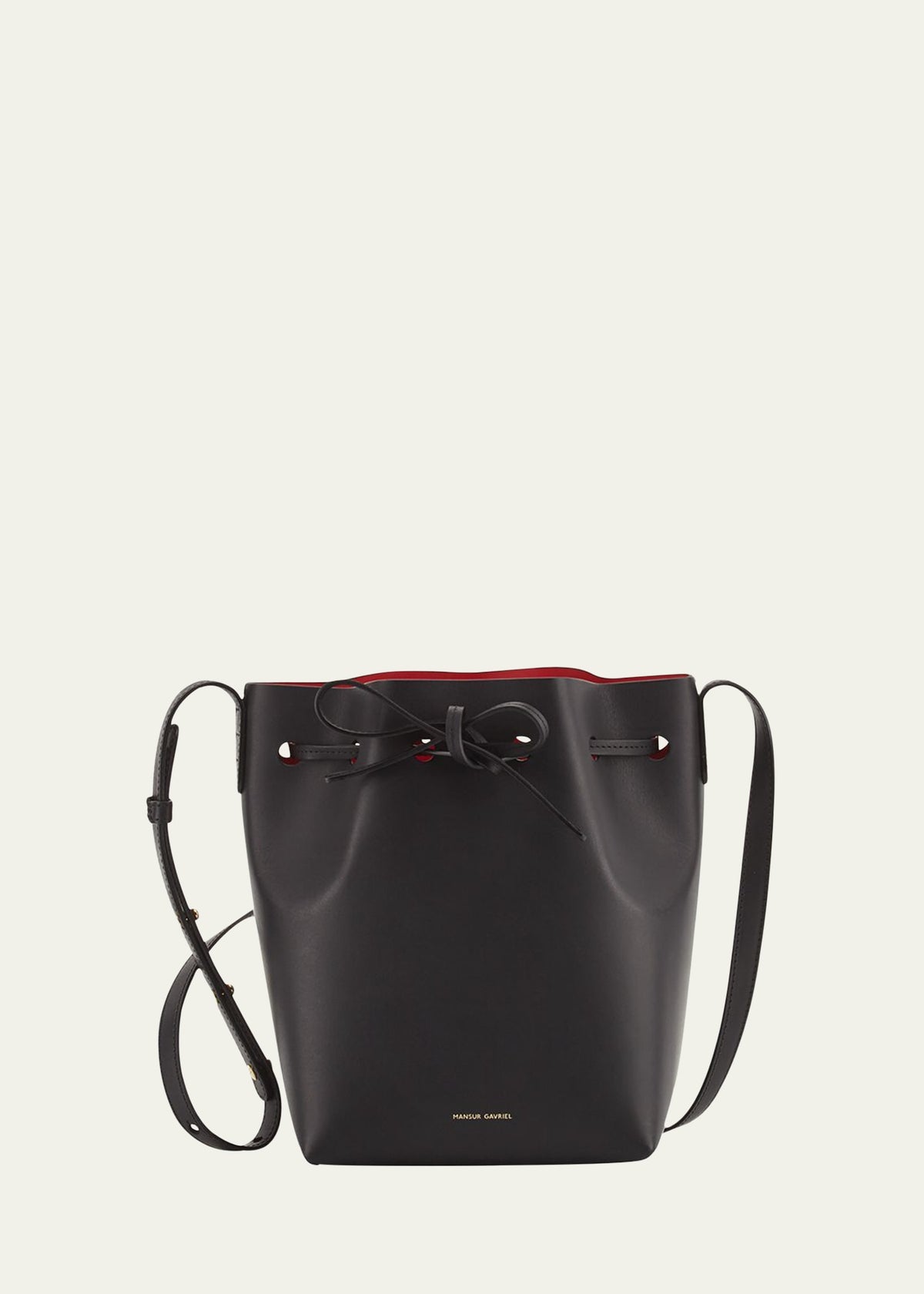 Boss Mini Mini Vegetable-Tanned Leather Bucket Bag