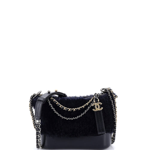 CHANEL Gabrielle Hobo Shearling and Leather Small