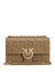 Women's Khaki Leather Shoulder Bag With Buckle in Piantagione/Gold | Size UNI | 100941 Color A1YBV68Q