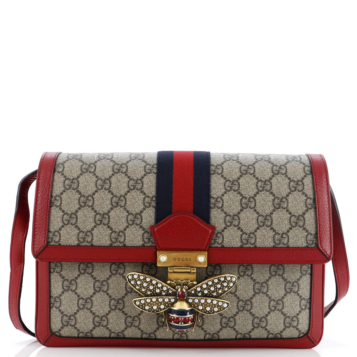 Gucci GUCCI Queen Margaret Shoulder Bag GG Coated Canvas Medium