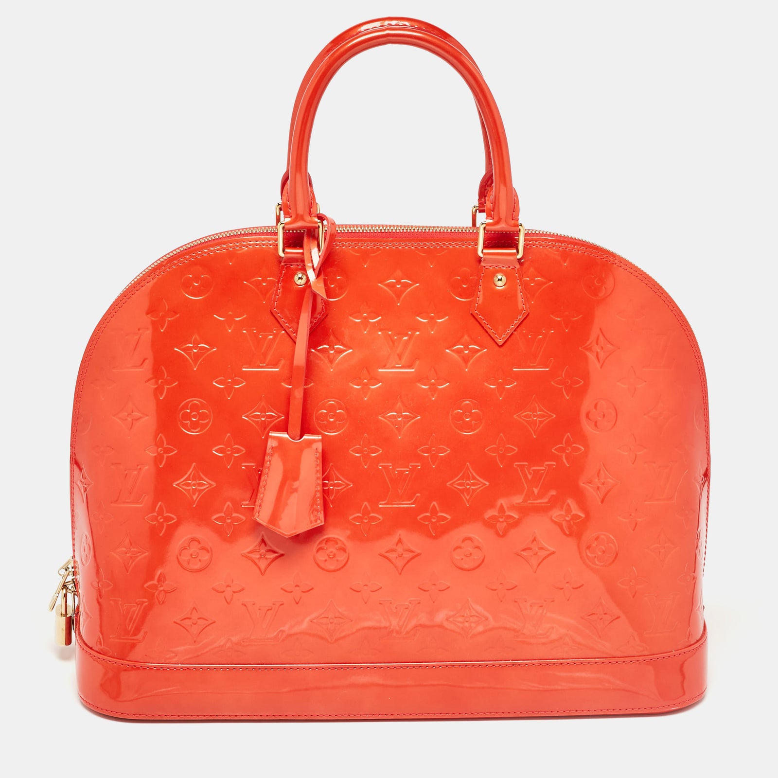 Louis Vuitton Rouge Grenadine Monogramm Vernis Alma GM Tasche