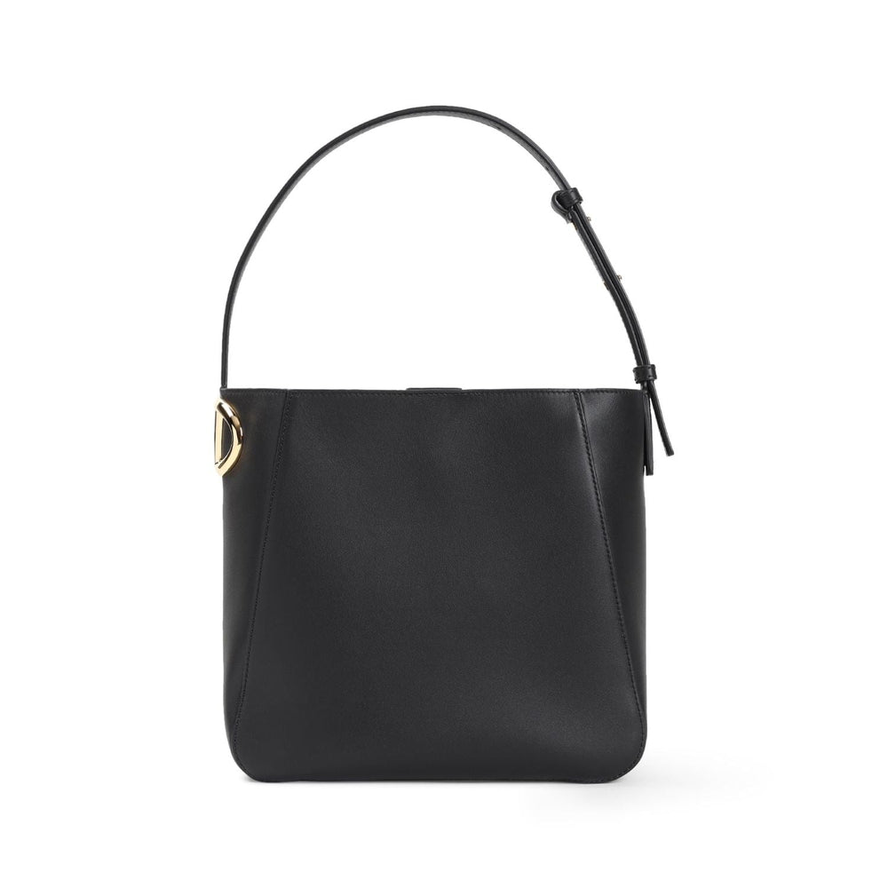 Women's V Logo Side Bucket Bag in Black | Size UNICA | 5W0B0Q78PWL