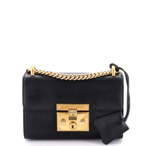 GUCCI Padlock Shoulder Bag Leather Small