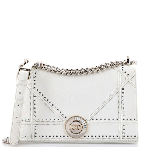Diorama Flap Bag Perforated Calfskin Medium
