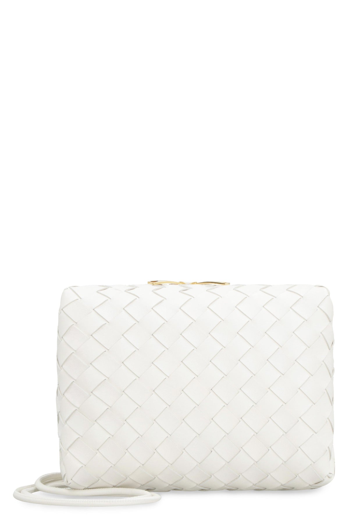 Bottega Veneta Women's Small Loop Camera Bag in White | 723548V1G11 Color 9009
