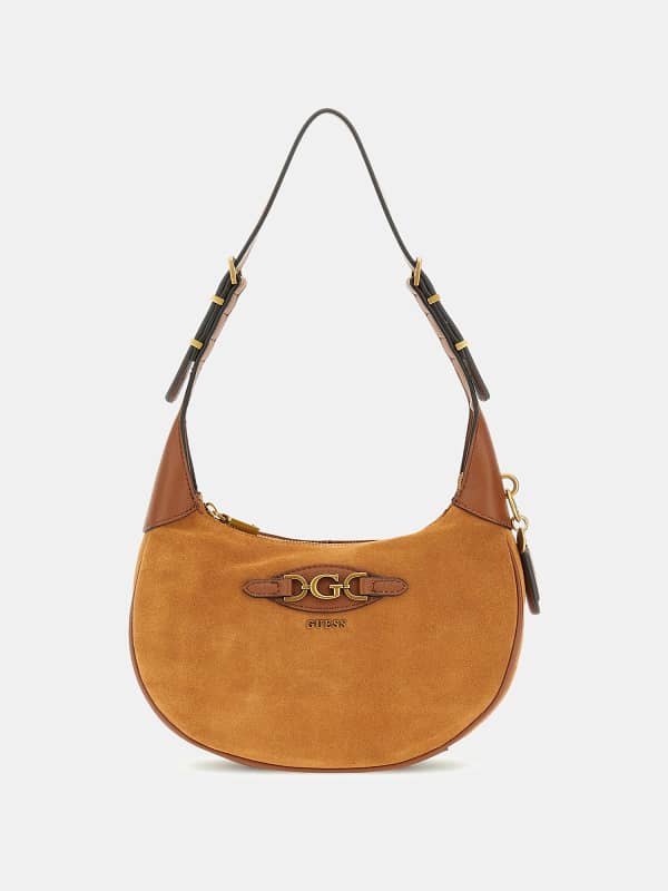 Guess Malva Suede Shoulder Bag
