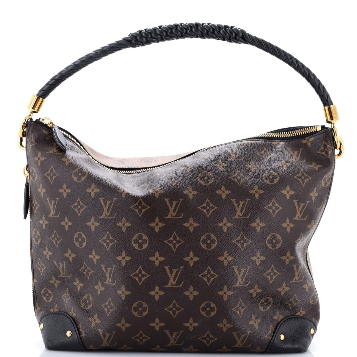 Louis Vuitton Triangle Softy Bag Reverse Monogram Canvas