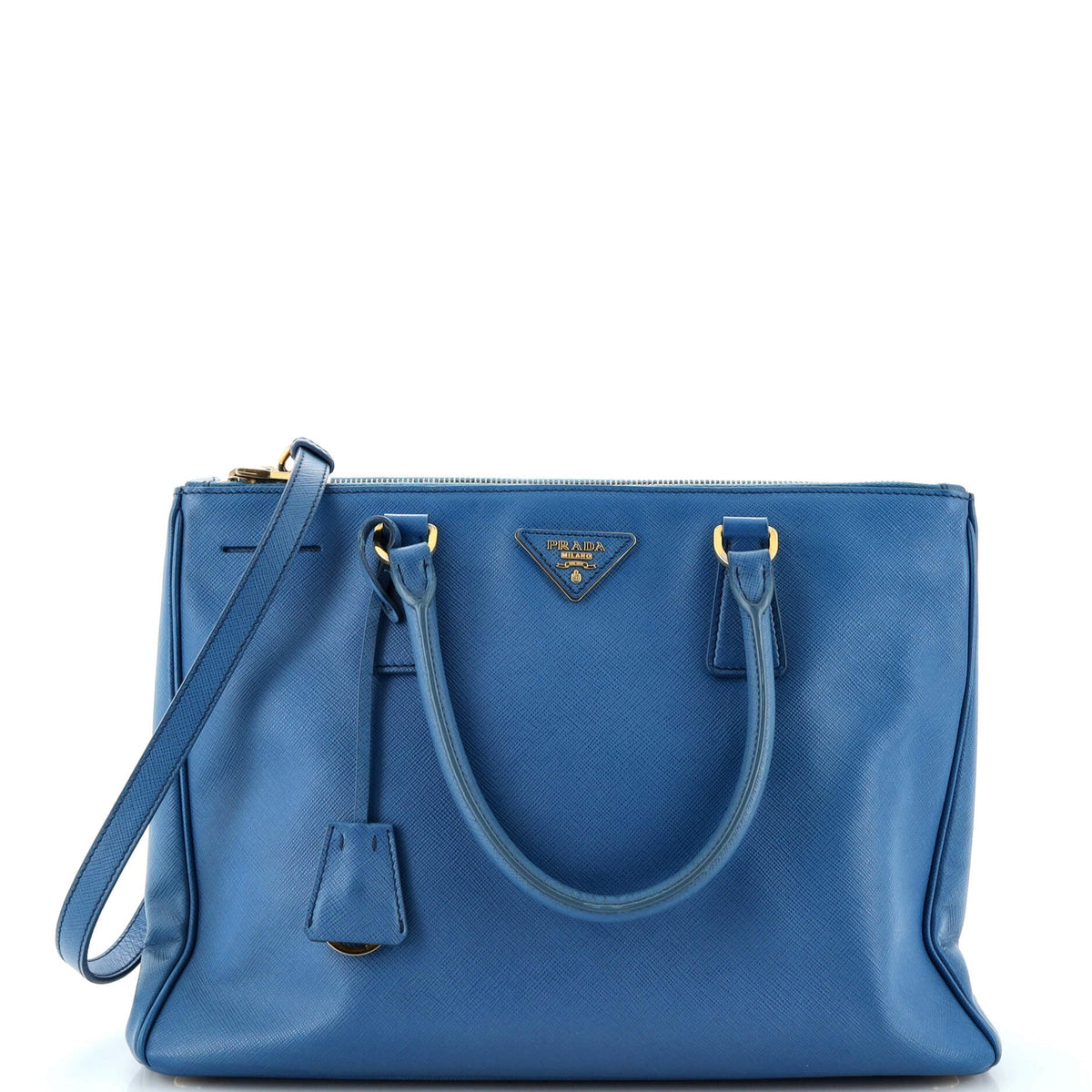 Prada PRADA Galleria Double Zip Tote Saffiano Leather Medium