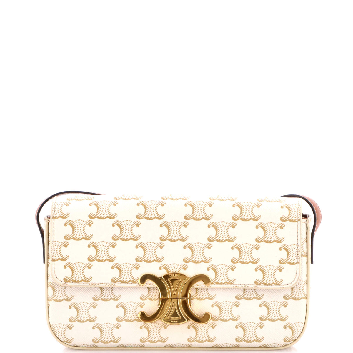 Celine CELINE Triomphe East-West Shoulder Bag Triomphe Coated Canvas