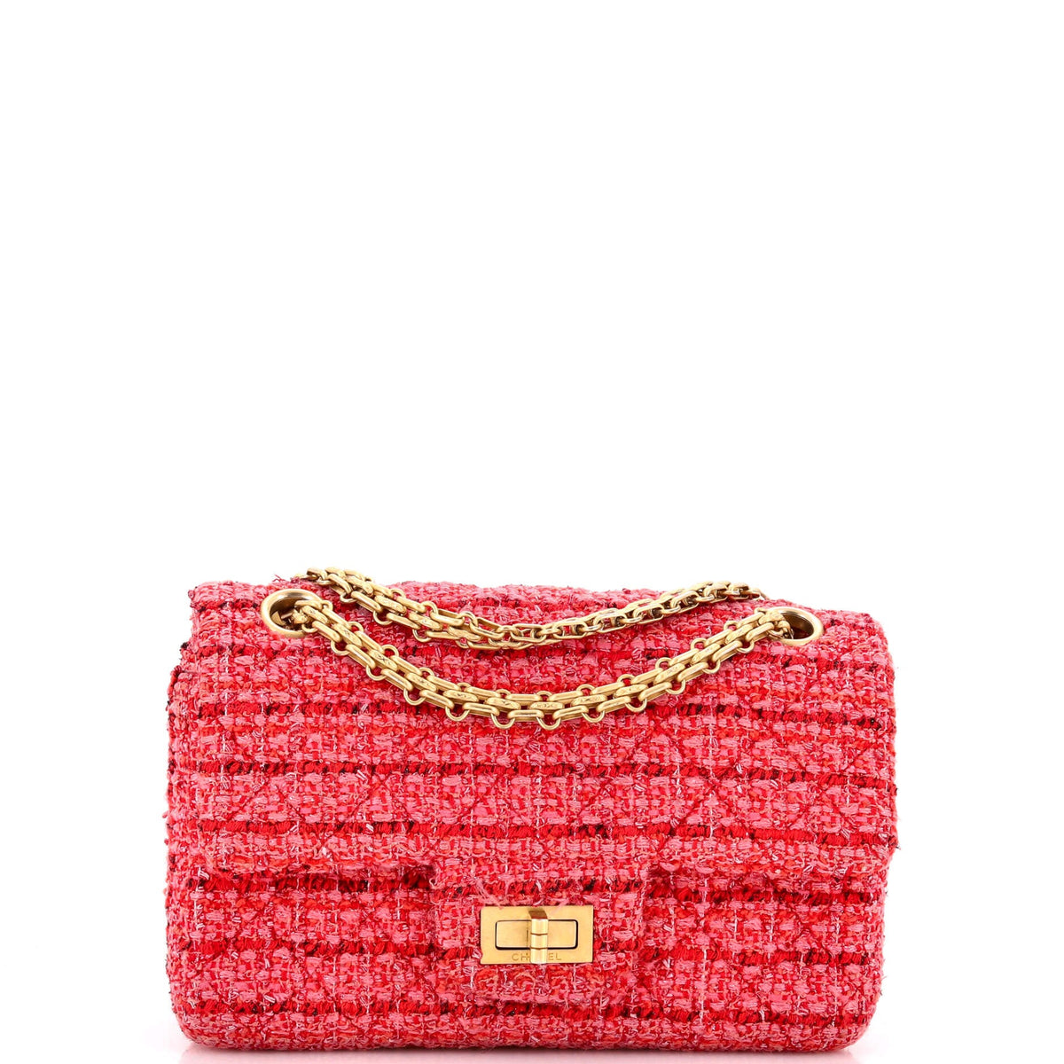 Chanel CHANEL Reissue 2.55 Flap Bag Quilted Tweed Mini